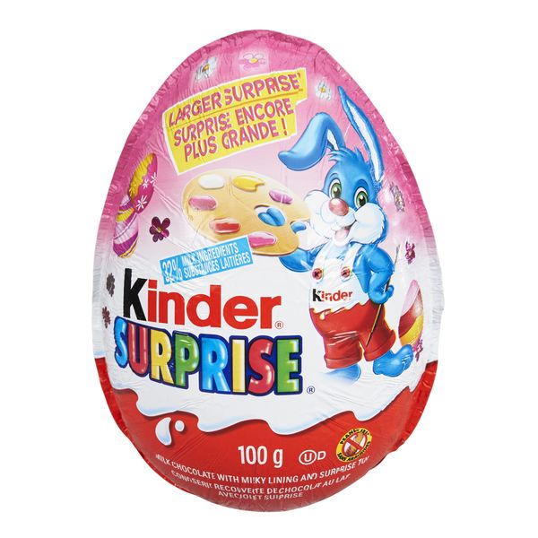 Kinder Surprise Milk Chocolate Egg, 100 g