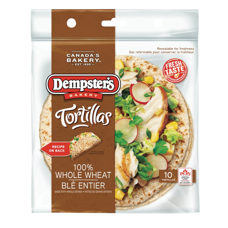 Dempster's 100% Whole Wheat Tortillas, 10 ct