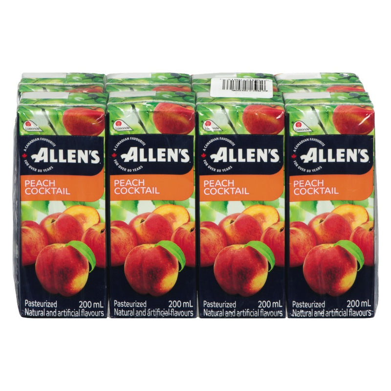 ALLENS PEACH JUICE BOX [8 pkg]