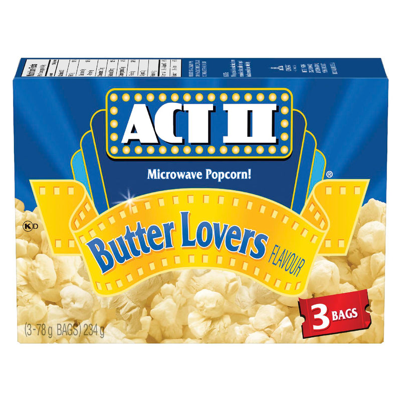 ACT II BUTTER LOVERS POPCORN [234 g]