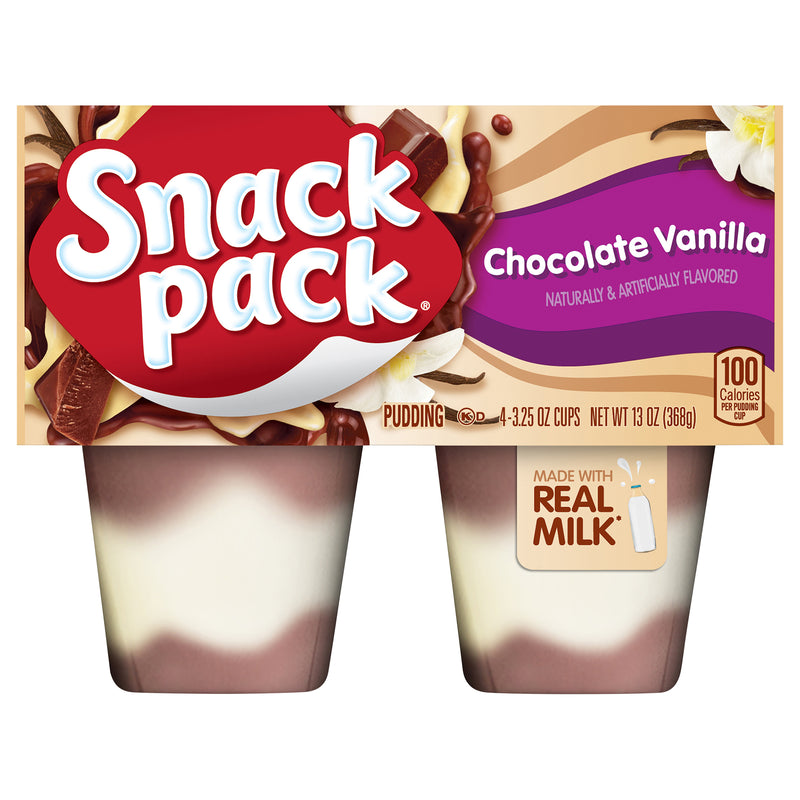 SNACK PACK CHOCOLATE VANILLA [368 g]