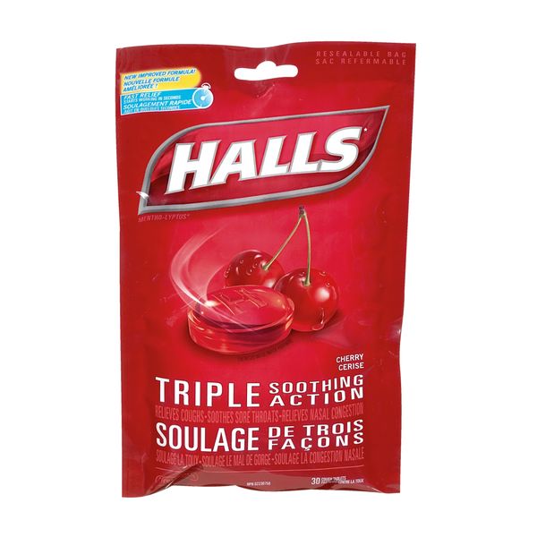 HALLS CHERRY FLAVOUR BAG [30 pcs]