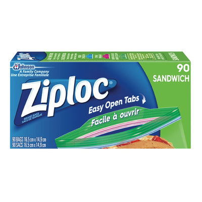 ZIPLOC SANDWICH BAGS [90 pkg]