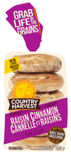 Country Harvest Raisin Cinnamon Bagels, 450 g - 2 for $6.50