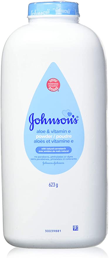Johnsons Aloe and Vitamin E Baby Powder, 624g