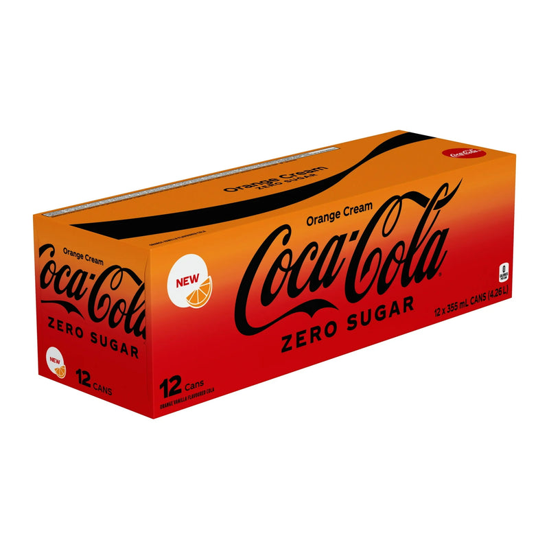 COKE ORANGE CREAM ZERO [12 pkg]