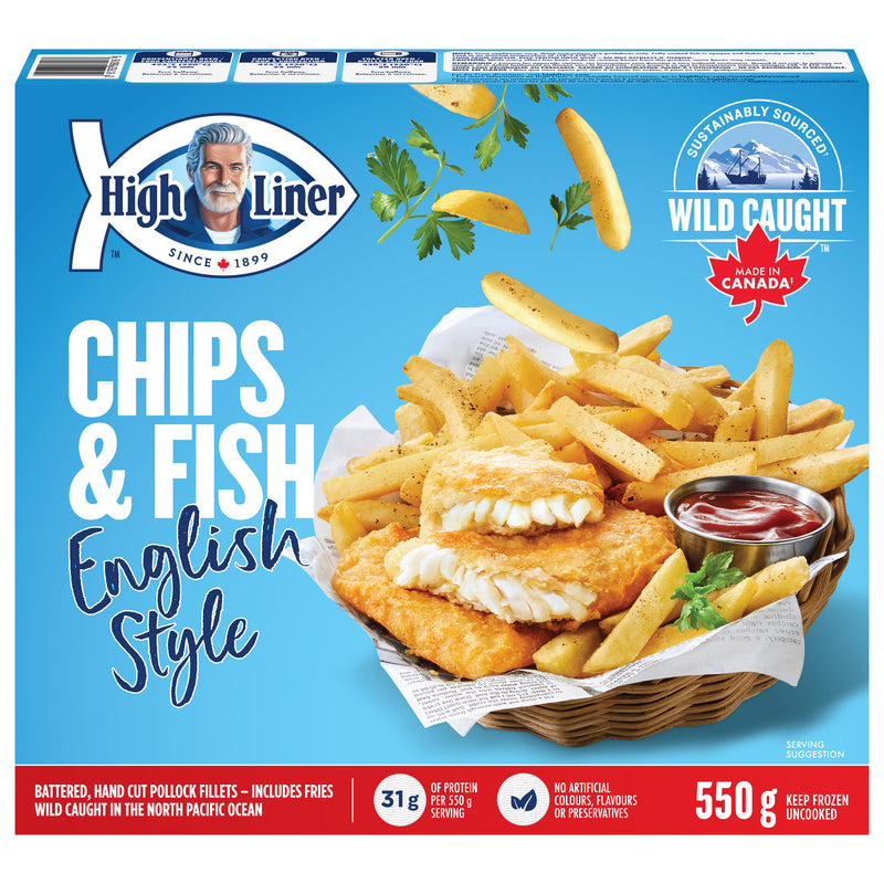HIGHLINER ENGLISH FISH & CHIPS [550 g]