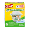 GLAD COMPOSTABLE BAGS [20 pkg]