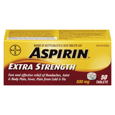 ASPIRIN EXTRA STRENGTH [50 pkg]