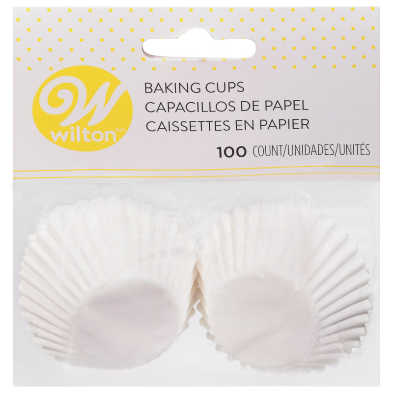 BAKING CUP WHITE MINI 100PK [1 ea]