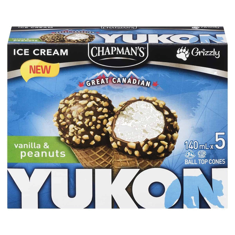 YUKON VANILLA PEANUT CONE [12 pkg]