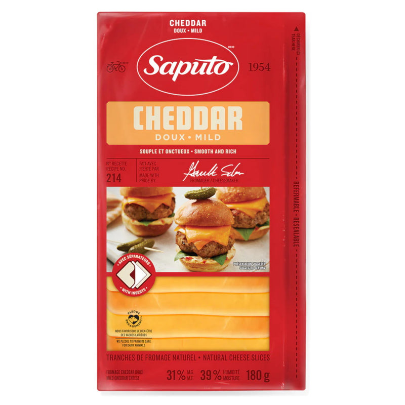 SAPUTO CHEDDAR SLICES [180 g]