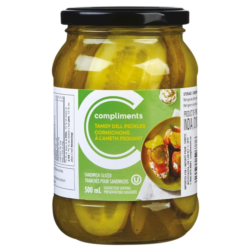 COMP TANGY DILL SANDWICH SLICE [500 ml]