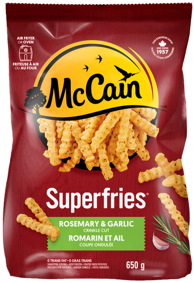 MCCAIN SUPERFRIES ROSE GARLIC [650 g]