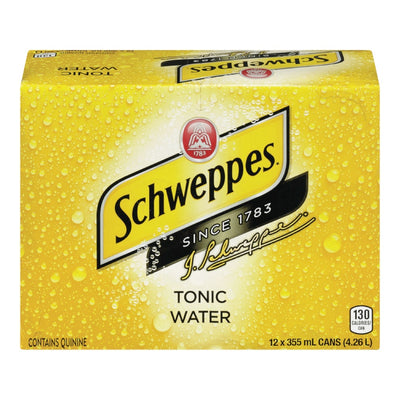 SCHWEPPES TONIC WATER [12 pkg]
