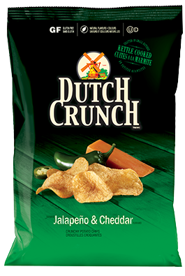 Dutch Crunch Jalapeño & Cheddar Flavoured Crunchy Potato Chips, 1 ct