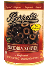 BORRELLI SLICED BLACK OLIVES [170 g]