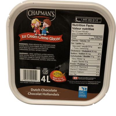CHAPMANS CHOCOLATE [4 ltr]