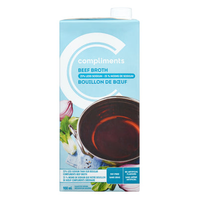 COMPLIMENTS BEEF LS BROTH [900 ml]