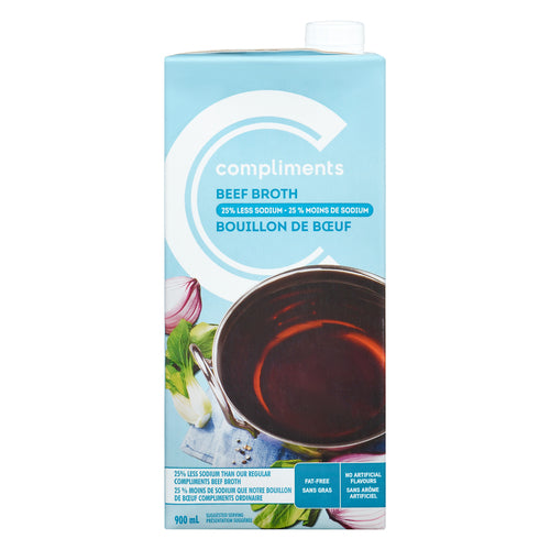 COMPLIMENTS BEEF LS BROTH [900 ml]