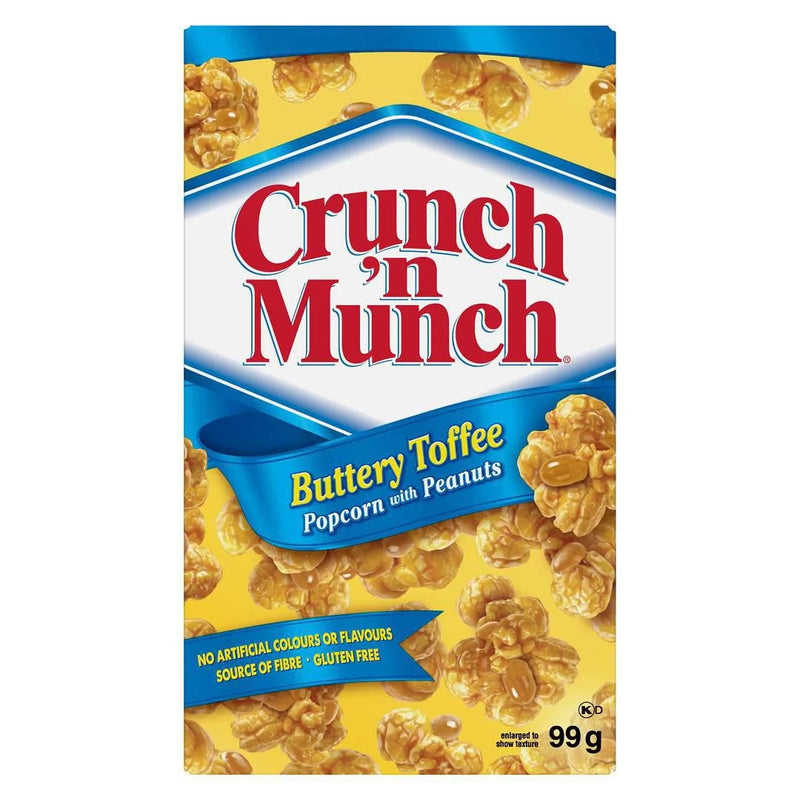 Crunch 'N Munch Buttery Toffee Popcorn With Peanuts, 99 g