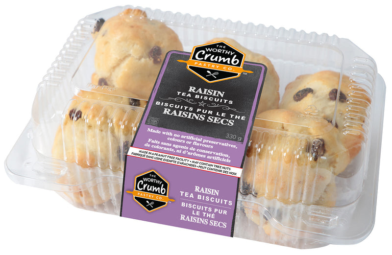 The Worthy Crumb Pastry Co. Raisin Tea Biscuits, 300 g