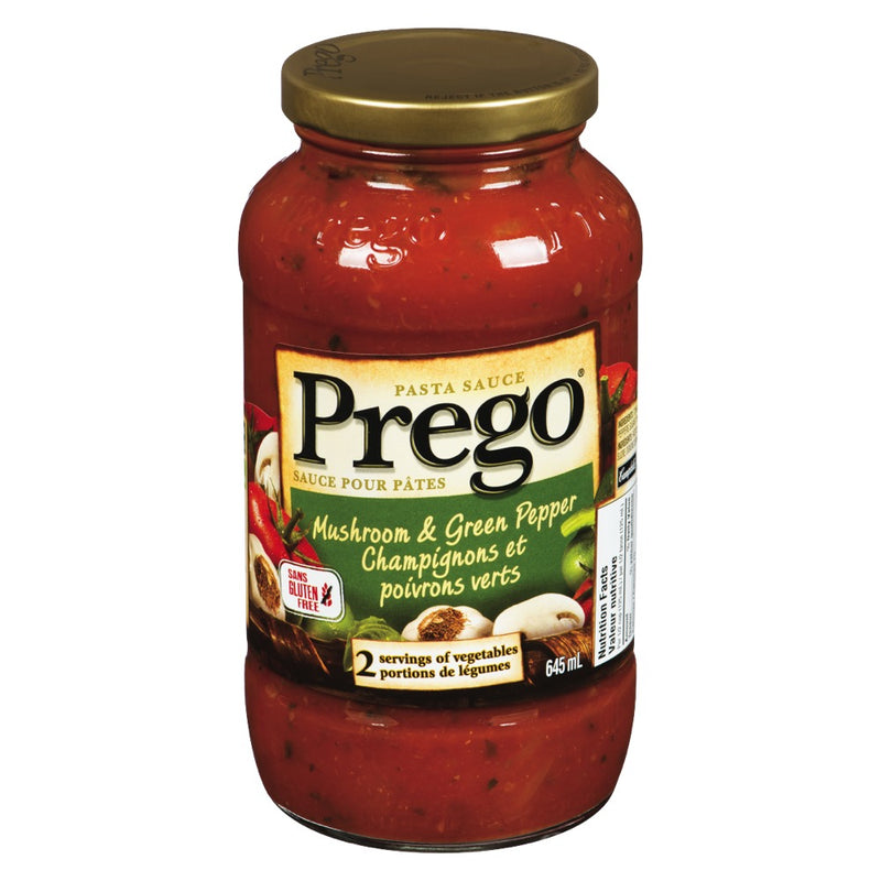 PREGO MUSH/PEP SAUCE [675 ml] - 2 for $5.00