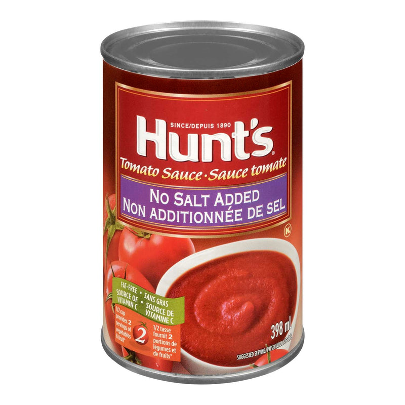 HUNTS NO SALT TOMATO SAUCE [398 ml]