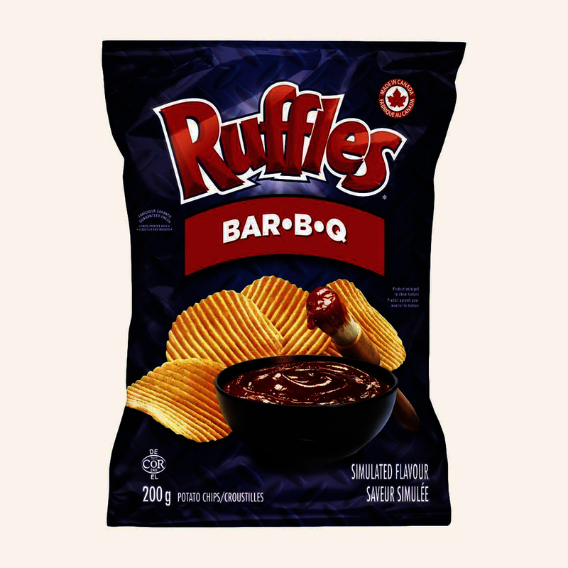 RUFFLES BBQ POTATO CHIPS [200 g]
