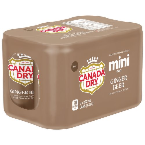 CANADA DRY GINGER BEER [6 pkg]