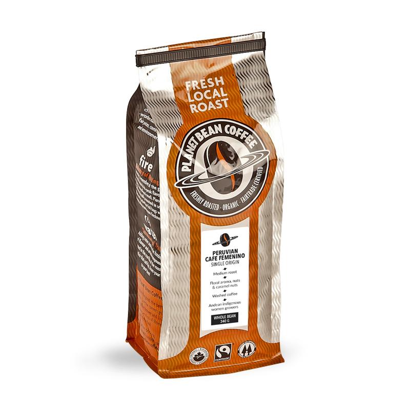 Planet Bean Femenino Coffee Beans, 340g