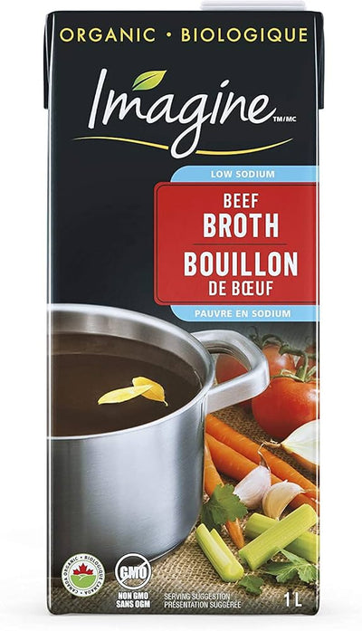 IMAGINE BEEF BROTH LOW SOD [946 ml]