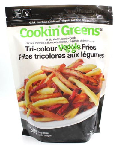 Cookin Greens Tri Color Veggie Fries, 500 g