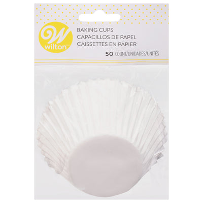 BAKING CUP WHITE JUMBO 50PK [1 ea]