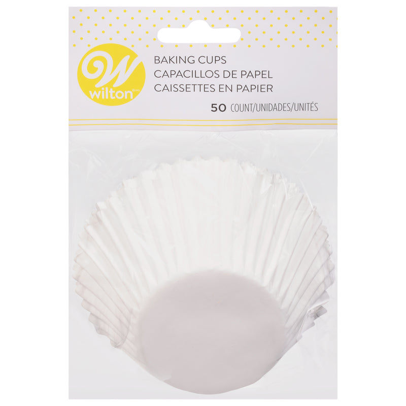 BAKING CUP WHITE JUMBO 50PK [1 ea]
