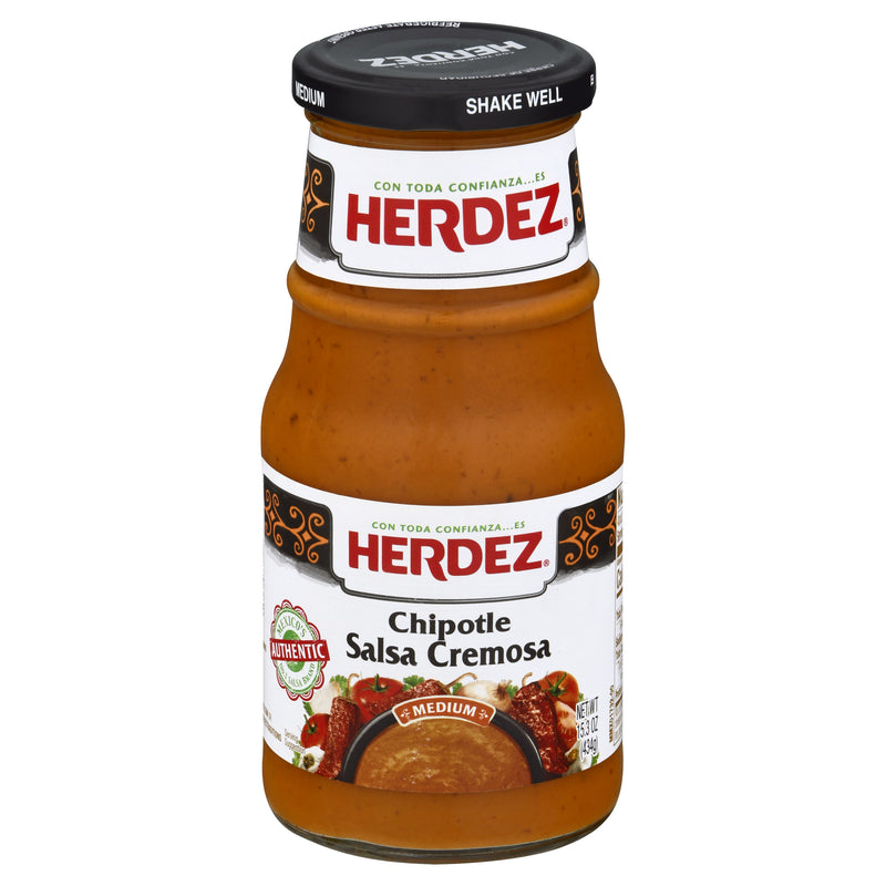 Herdez Chipotle Medium Salsa Cremosa, 434 g