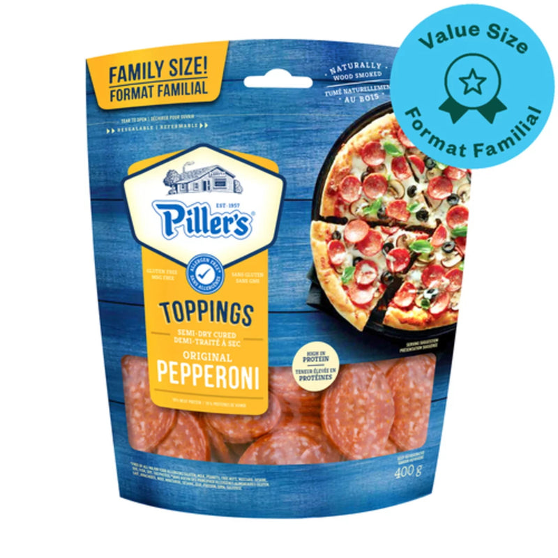 Piller's Original Pepperoni Pizza Topping, 400g