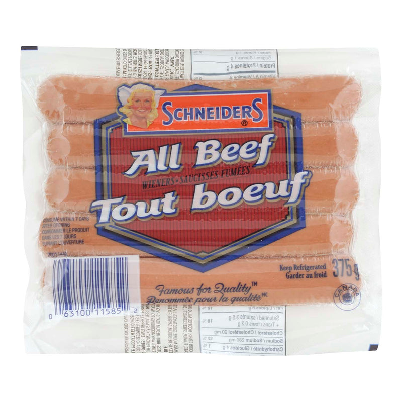 SCHNEIDERS ALL BEEF WIENERS [375 g]