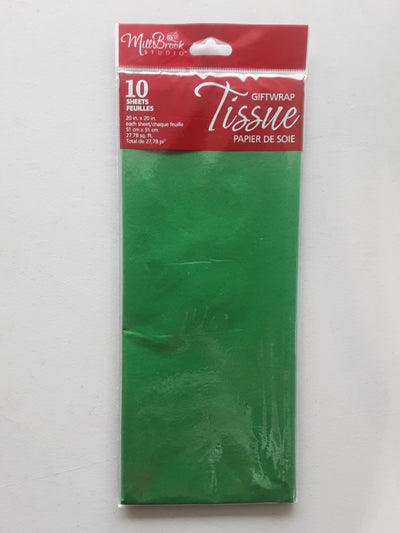 XMAS GIFTWRAP TISSUE - GREEN [1 ea]