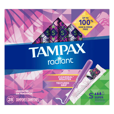 TAMPAX RADIANT SUPER [28 pcs]