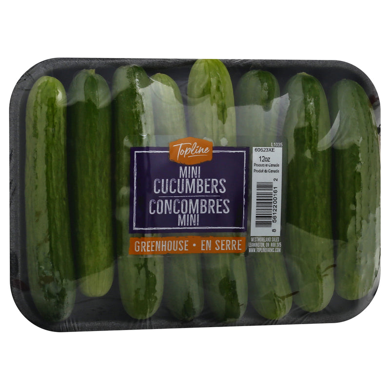 Topline Mini Cucumbers, 340 g