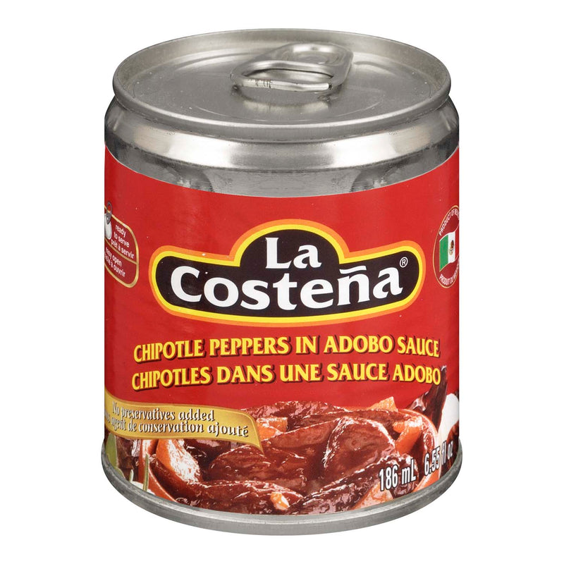 La Costena Chipotle Peppers in Adobe Sauce, 186 mL