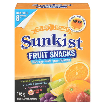 SUNKIST FRUIT SNACKS [176 g]