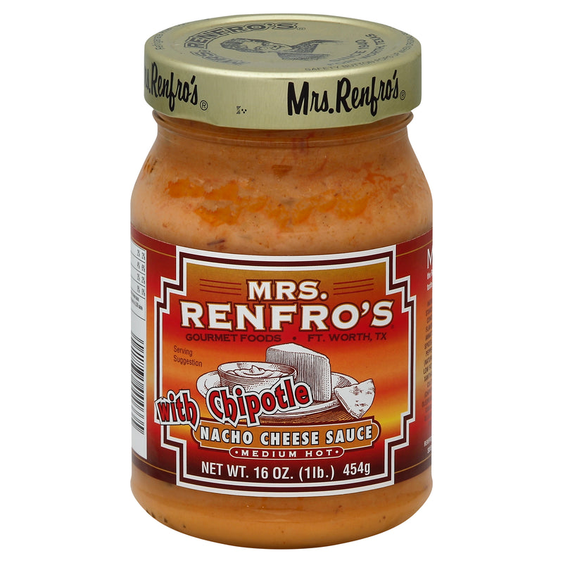Mrs. Renfro's Medium Hot Nacho Cheese Sauce With Chipotle, 454 g